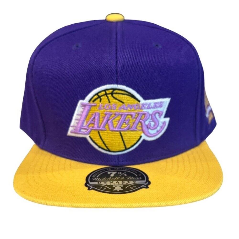 LA Lakers NBA Mitchell & Ness Adult Unisex Purple 60th Anniversary Cap/Hat 7 3/4